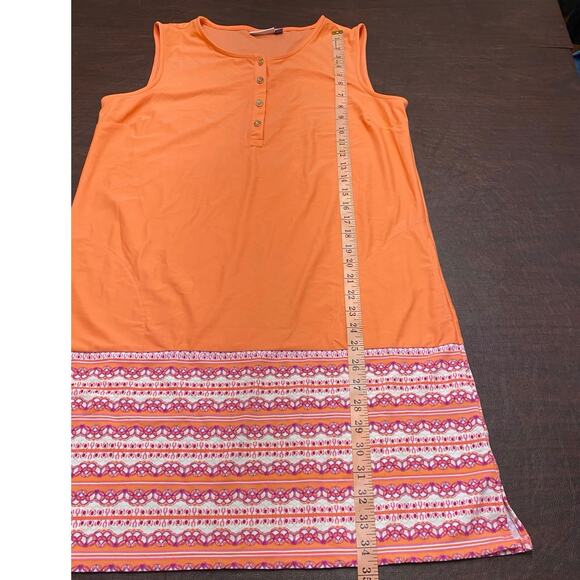 Cabana Life X Talbots Sleeveless Dress Pockets Size Large Resort Beach Casual - Picture 5 of 6